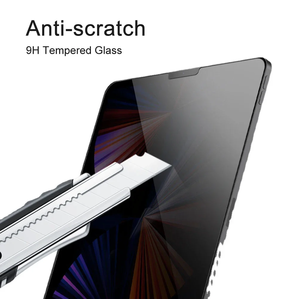 for Apple iPad Privacy Glass Screen Protector  5 6 7 8 9 10 Air 1 2 3 4 Mini Pro 11 12.9 inch Anti-peeping Curved Anti-explosion