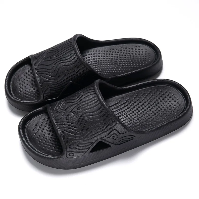 Men's Eva Slippers, Men's Summer New Home Household Couples Thick-Soled Non-Slip Bathing Bathroom Men's Slippers