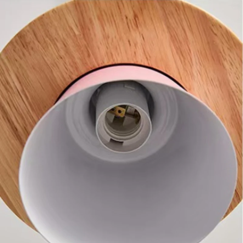 Nordic Minimalist Personality Fashion Wood Pendant Light For Living Room Dining Hall Bedroom Study Island Table Hotel Homestay