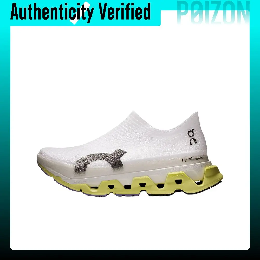 Zapatillas de entrenamiento y running de caña baja On Cloudmonster 3 Rebound, unisex, en blanco, negro y amarillo, modelo 3UG10014837.