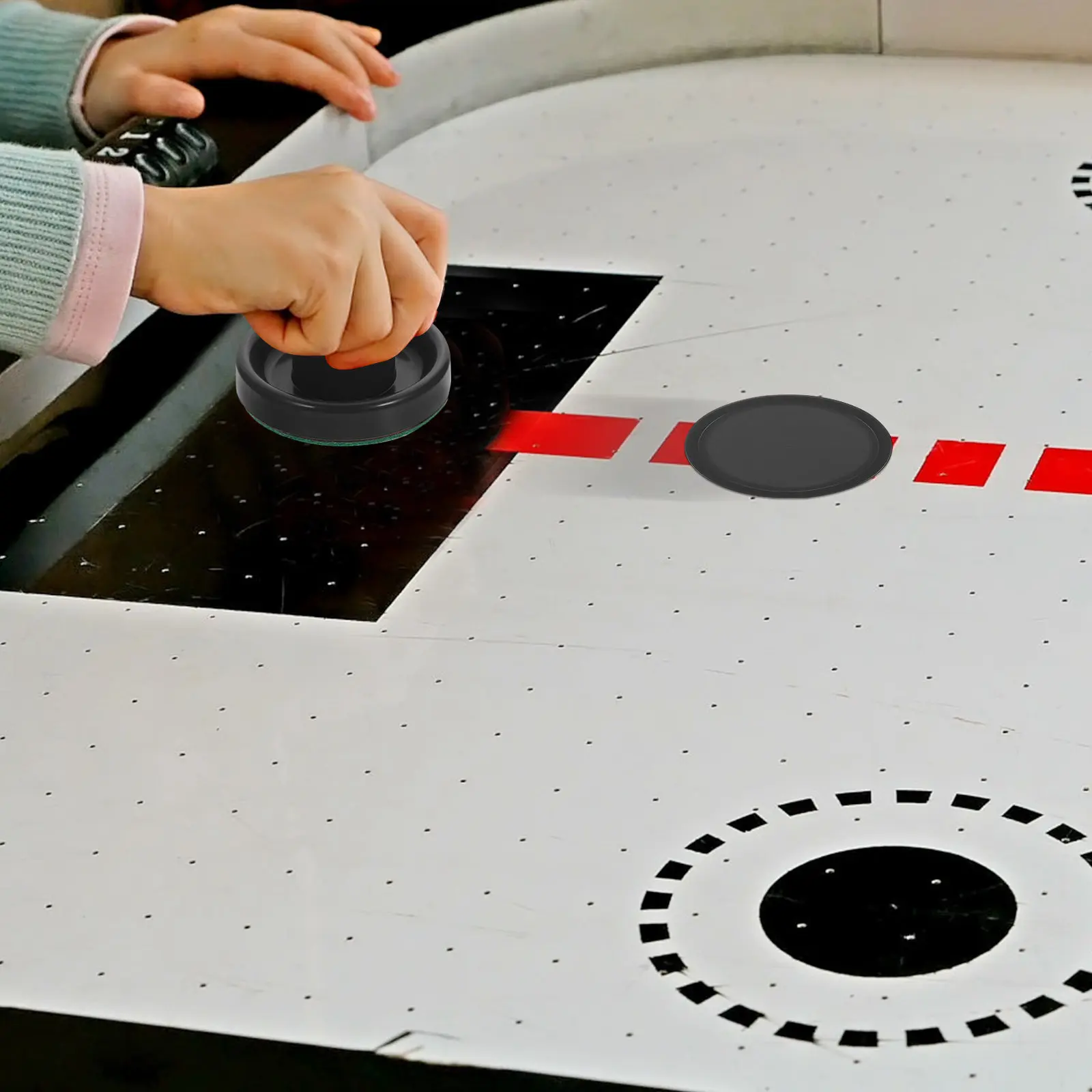 

Набор запчастей для аэрохоккея: сменные шайбы и клюшки из прочного пластика, не ломающиеся, для быстрой и увлекательной игры