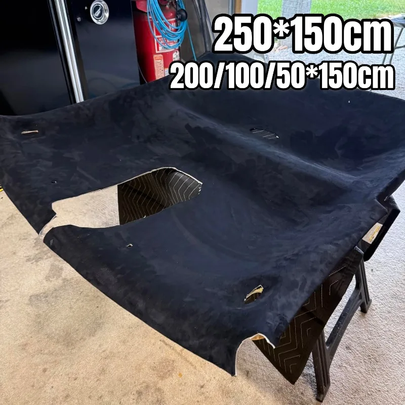 

Large Size Suede Headliner Fabric Car Roof Repair Material Foam Backing Auto Interior Ceiling Upholstery Cloth DIY Restoration