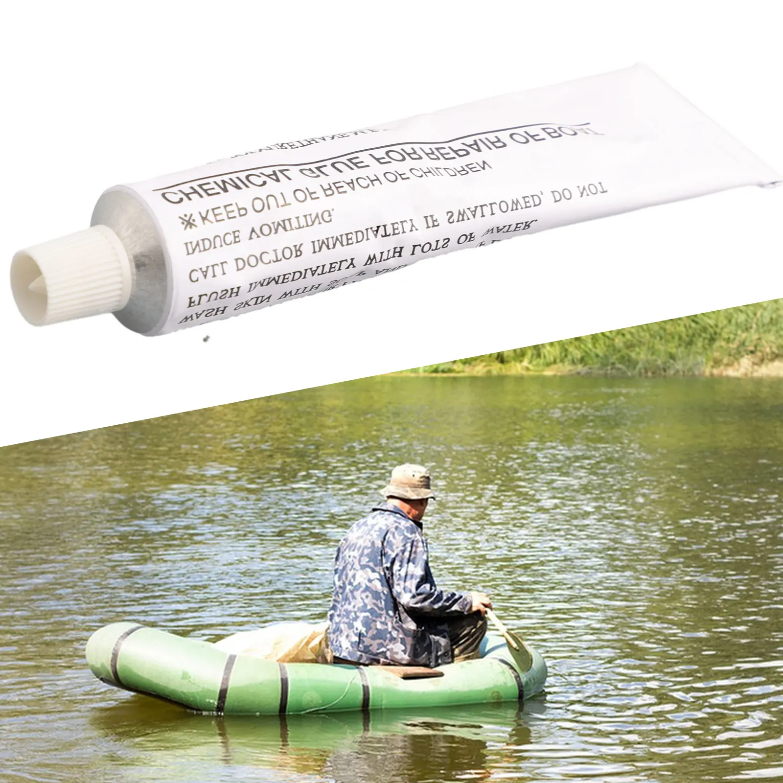 

1pack 30ml SUP Repair Glue Tubes Inflatable Boat Paddleboard Kayak Tube Repair Glue For Air Mattress Swimming Ring Waterbed