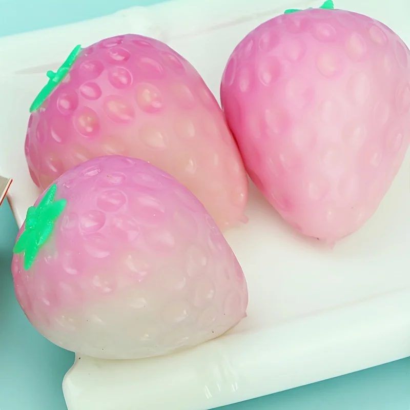 Color-changing Fruit Squishy Huge Giant Strawberry Soft Slow Rising Squishy Toys Pacify Toy Stress Relief Squeeze Toys