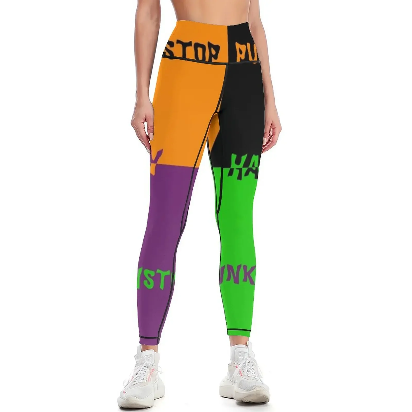 

Halloween Color Scheme (Punkinnonstop) Leggings legging pants raises butt Women sportwear Pants sport Womens Leggings