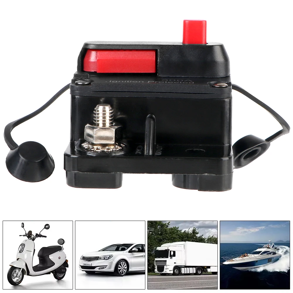 Fuse Waterproof Car Fusibles Amplificador Car Boat Auto Waterproof Fuse Box AMP Circuit Breaker Fuse Reset 12-48V DC 300A