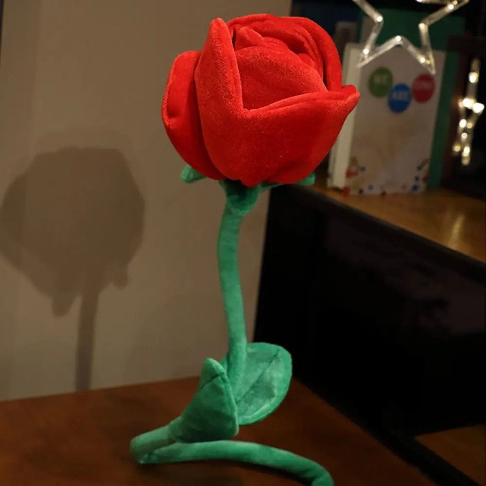 

Fake Flower Red Rose Flower Bouquet Curtain Buckle Fashion Artificial Flower Branch DIY Simulation Rose Birthday Gift