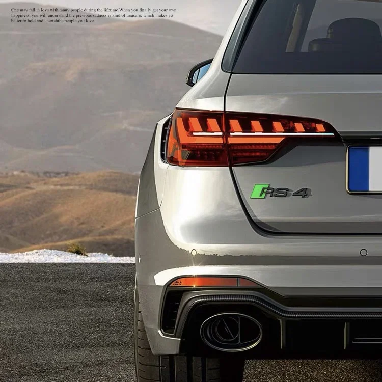 سيارة ABS الأخضر شارة جسم السيارة المصد الخلفي الجذع ملصقات لأودي RS 3 RS4 RS8 RS7 RS5 RS6 Sline A3 A4 b6 b8 b7 A6 A8 Q3 Q5 Q7