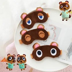 Animal Crossing Sleep Mask Eyeshade Figure Tom Nook Timmy Tommy Cosplay Eyepatch Cute Cartoon Plushes Eye Cover Travel Blindfold