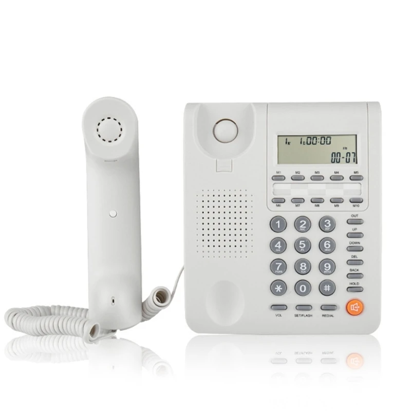 M59 English Telephone With LCD Caller Display Call Record Big Button Telephone Simple Landline Phone For Home Offices