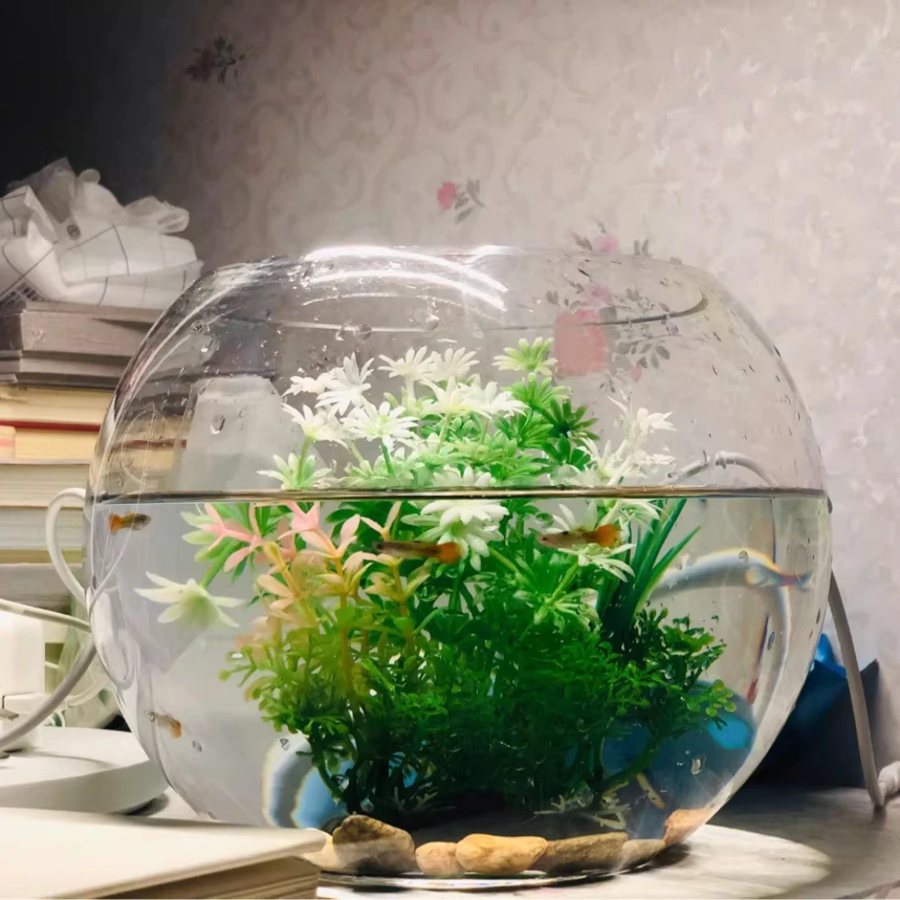Fish Tank Ornament Plant Aquarium Artificial Water Grass Fish Bowl Plastic Decor Plants Micro Landscape Decorative Ornaments 1Pc