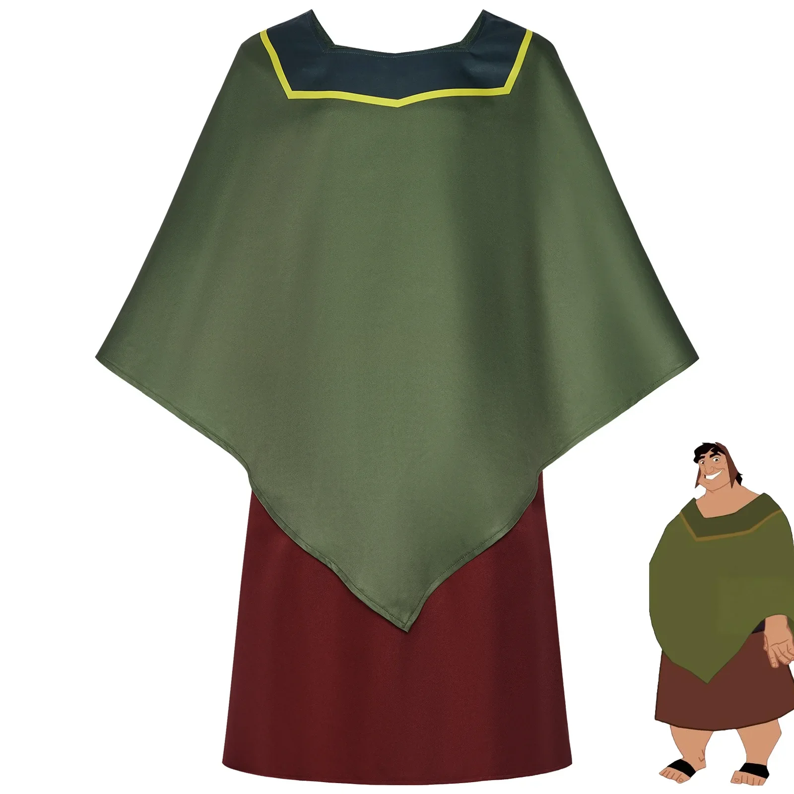 

Ролевая форма, костюм на Хэллоуин для персонажа Пача из фильма «Новая канавка императора», включая костюм и