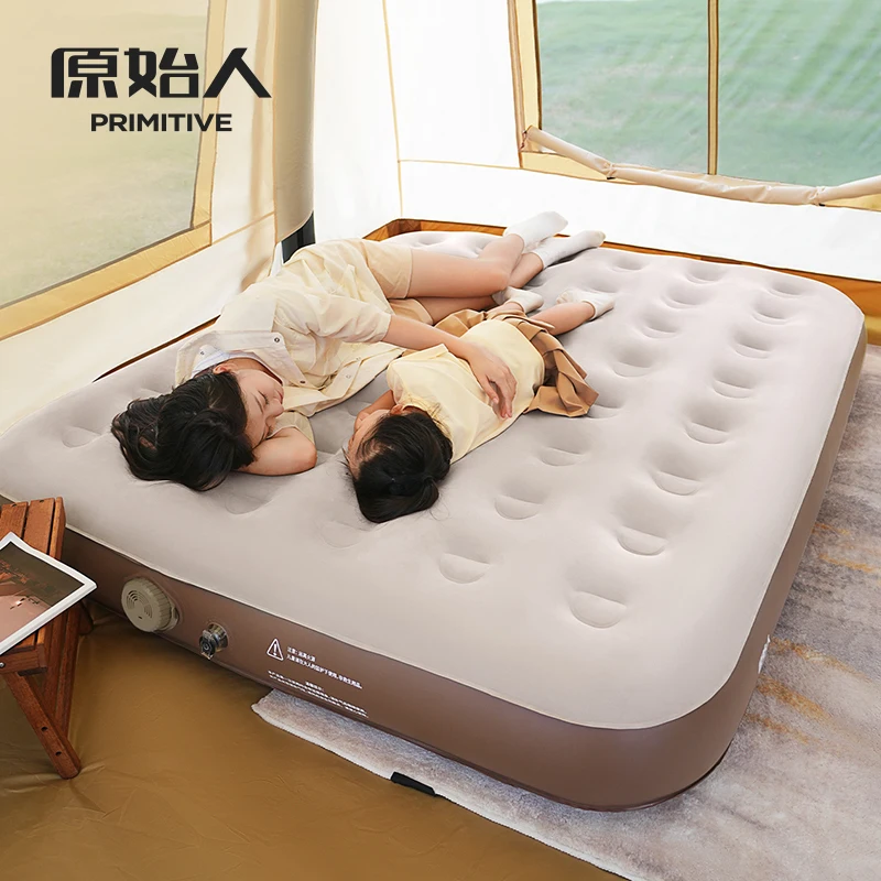 

PRIMITIVE Air Mattress Glamping Outdoor Camping Mattress Built In Pump Sleeping Mat Load Bearing 450KG Thickened Home Mattress
