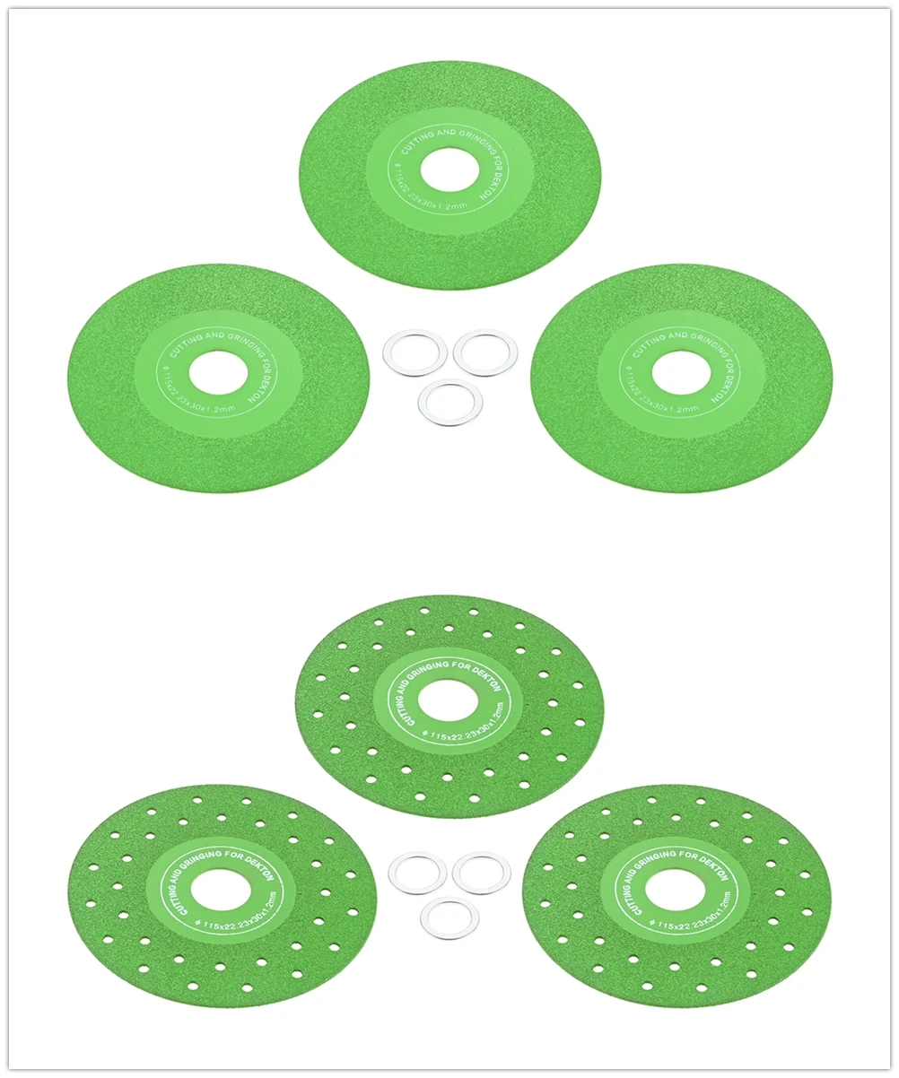 

3 шт. 5 дюймов (55*22,23 мм) Алмазный шлифовальный диск из каменной плиты 1,2 дюйма, ультраширина алмаза с оправкой 7/8 дюйма для мрамора/кварца/керамики/стекла