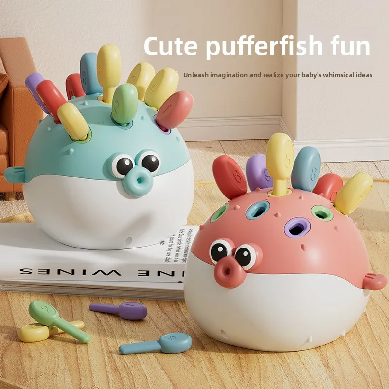 

Baby Hand-eye Coordination Exercise Children's Toys 1 To 3 Years Old Baby Fingers Fine Early Education Pufferfish