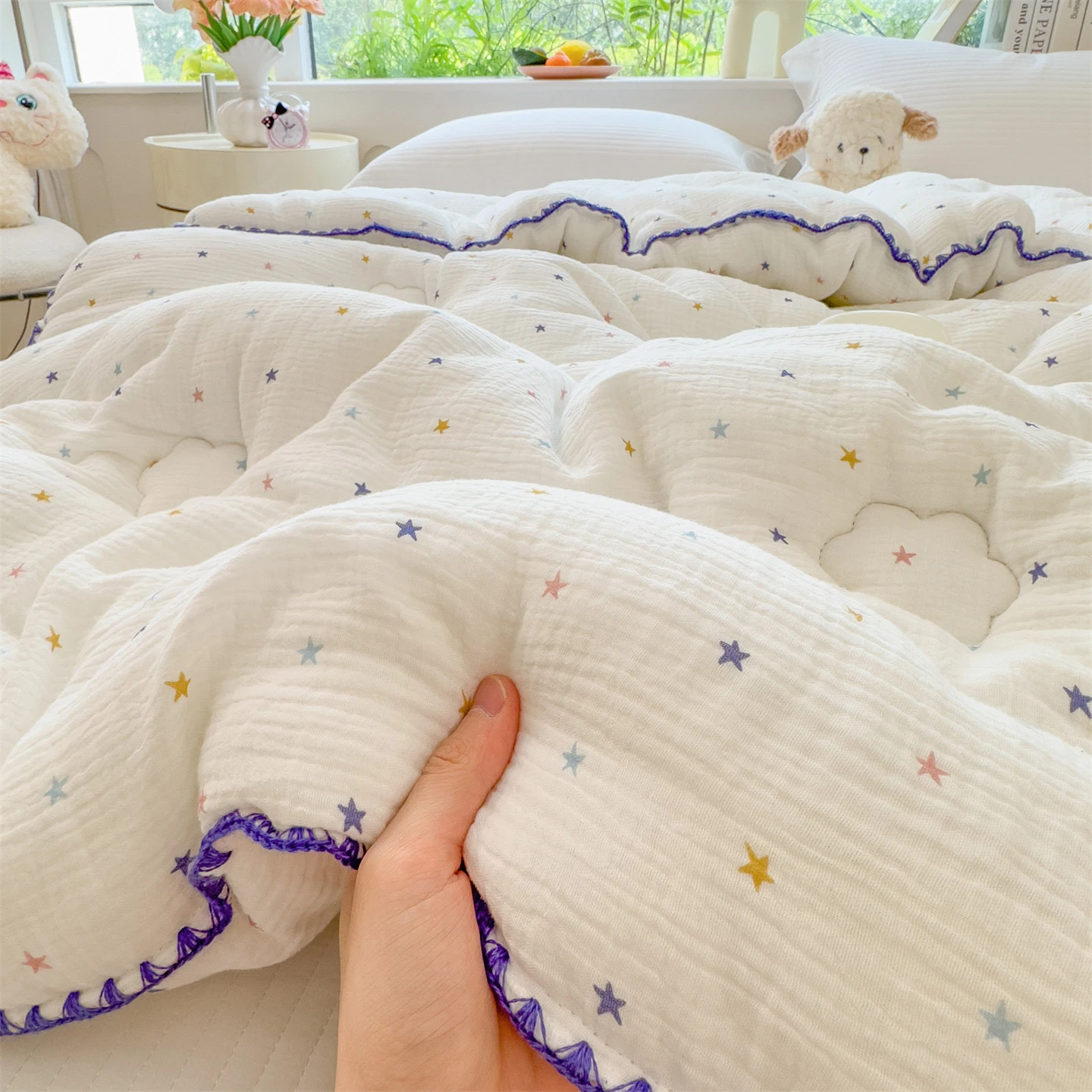 

Утолщенное одеяло из чистого хлопка для детей, универсальное, на четыре сезона, для одного человека, весна-осень, для студентов, зимнее одеяло