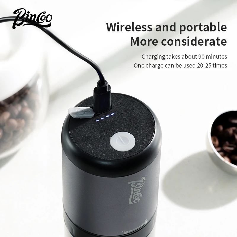 Bincoo Colorful Electric Bean Grinder Portable Coffee Bean Grinder 5-star Knife Disk Car Camping Coffee Maker Accessories Tool - Image 6