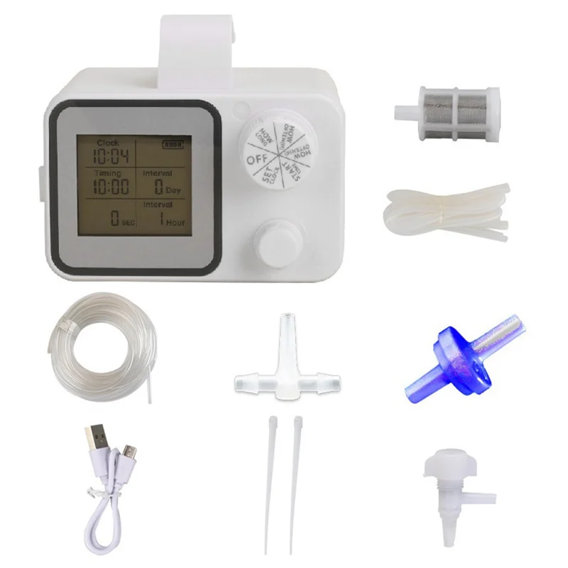 Sistema de rega automática THIVN-Smart Sistema de rega automática de plantas em vasos com gotejador ajustável