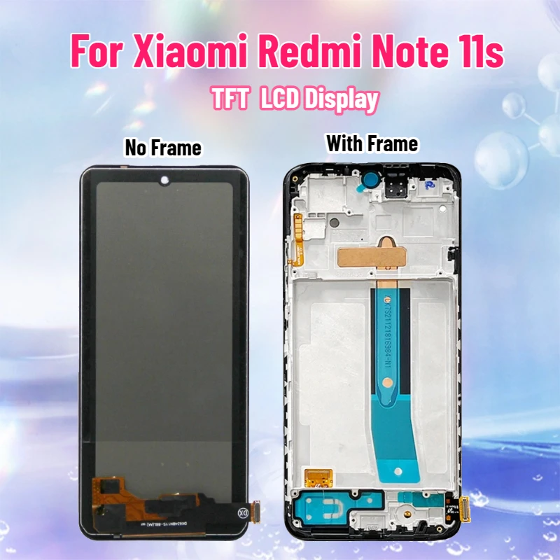 

TFT-дисплей для Xiaomi Redmi Note11S 4G, сенсорный экран, дигитайзер в сборе, замена для Redmi Note11s