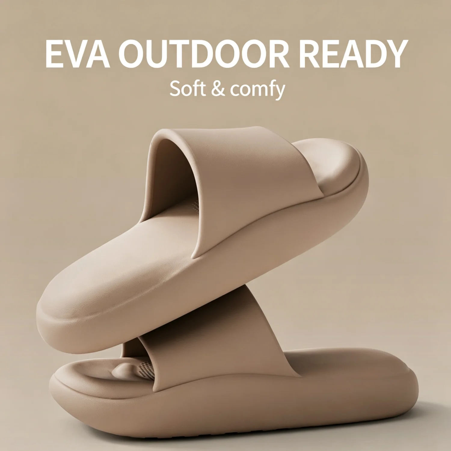 EVA-Hausschuhe für Damen und Herren, ideal für den Außenbereich, weich, bequem, mit dicker Sohle, rutschfest, für den Innenbereich, Badezimmer, als Paar. – Detail 9