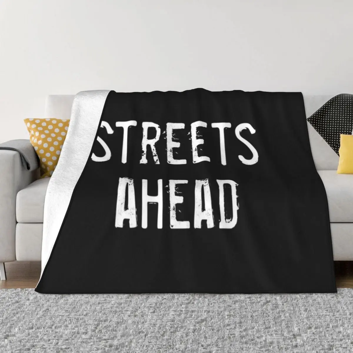 

Streets Ahead - Community Black Throw Blanket Quilt Blanket Sofa Blanket Beach Blanket