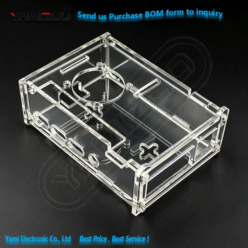 Acrylgehäuse für Raspberry Pi 3/4 Generation B+ mit Lüftermontage – Detail 5