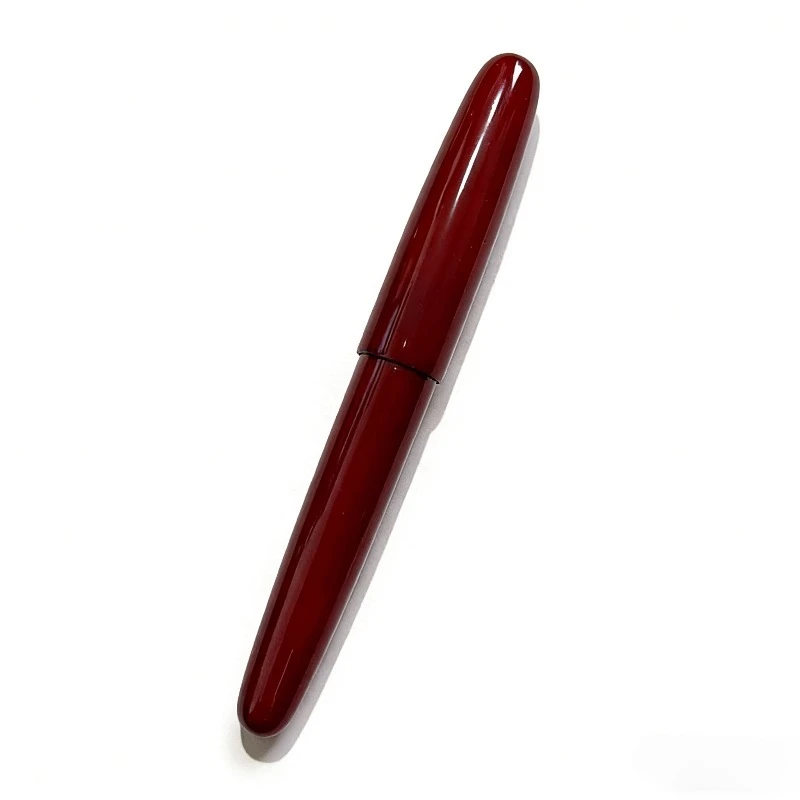BALAOYE Luxury Raw Lacquer Fountain Pens Long Knife Bent 0.5/0.7 1.5 Nib Fish Scale Carving Tips Business Lacquered Ink Pen