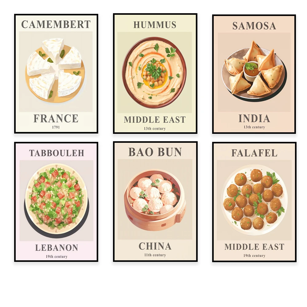 Swedish cinnamon buns, Peruvian ceviche, Lebanese hummus, French cheese, Chinese, desi food, Chinese buns, buns, falafel poster