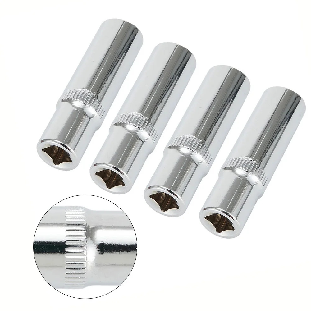 Clés à douille hexagonales pour conducteurs, douilles profondes, outils à main, accessoires pour outils électriques, 1/4 ", 10mm