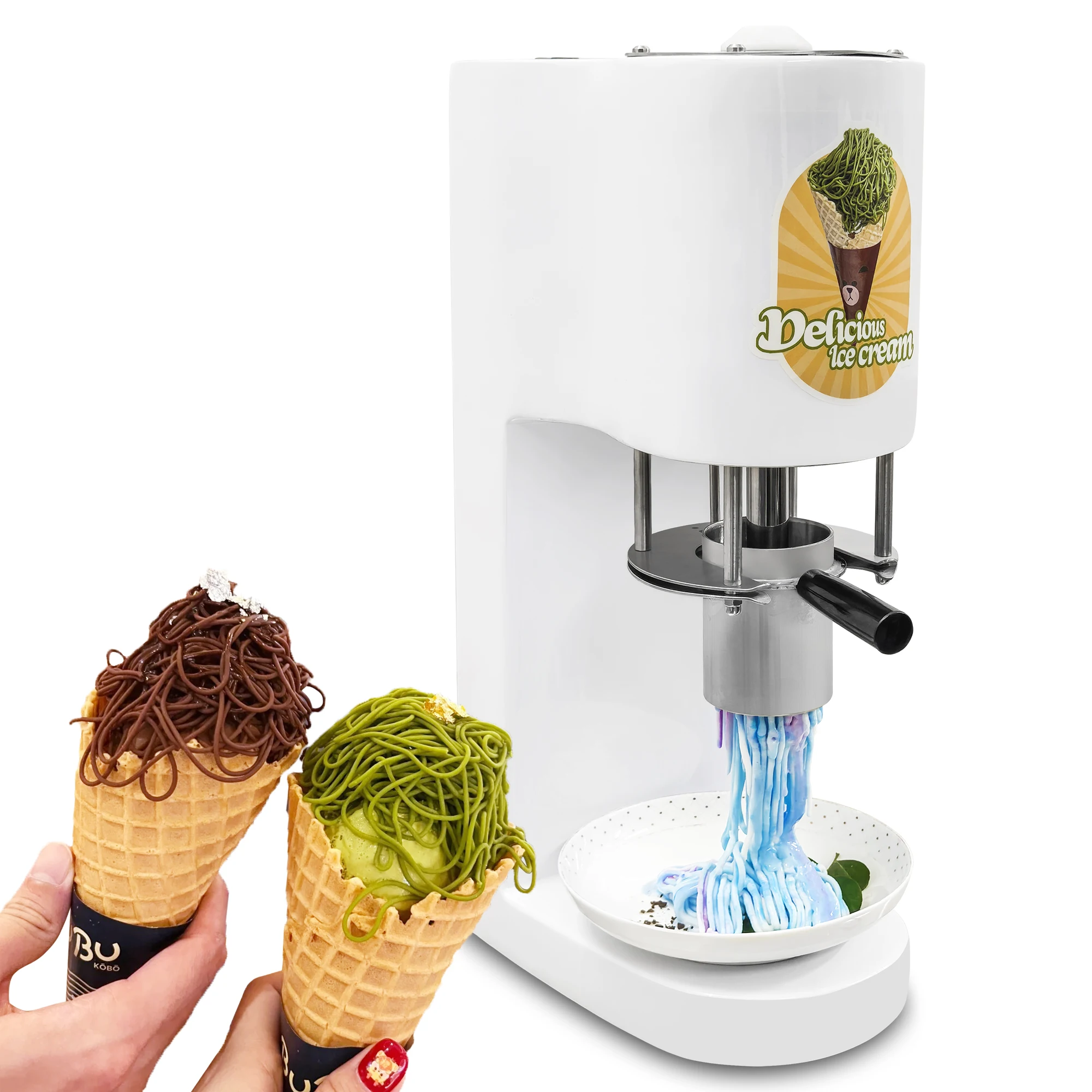 Factory price Mvckyi spaghetti noodle ice cream machine automatic noodle and soft ice cream machine maker