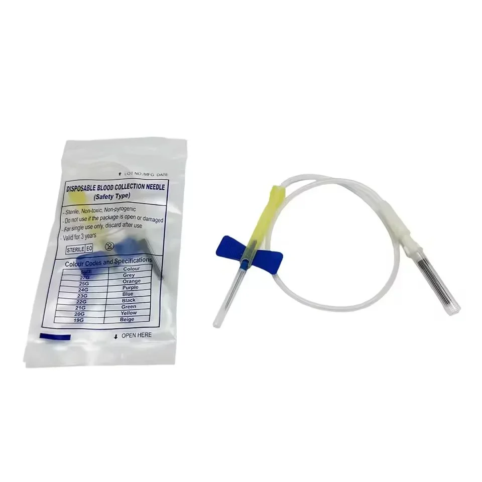 

100pcs/lot Disposable Butterfly Blood Collection Needle double wing type Blood Collection Needle Pet Care Room Cat Dogs Animal