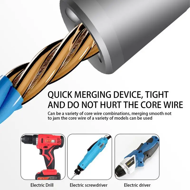 Pelacables y herramienta de torsión para taladro, pelacables eléctrico 8X para taladro eléctrico, pelacables y conector