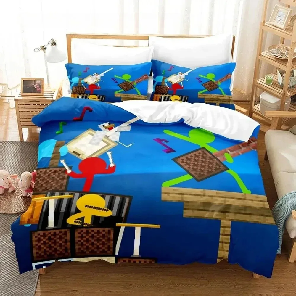 

Alan Becker Bedding Set For Bedroom Soft Modern Bedspreads Comefortable Kids Duvet Cover Quilt Cover And Pillowcase