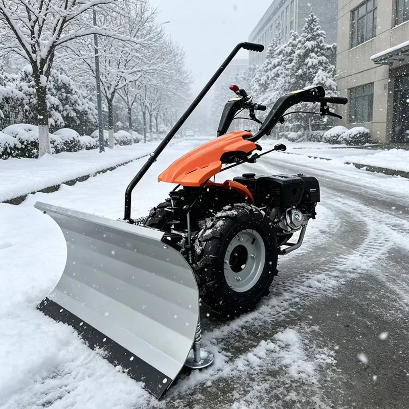 Snowplow Multifunctional Sidewalk Snow Sweeper Full Gear WinterHand Push Snowplow Snowblower