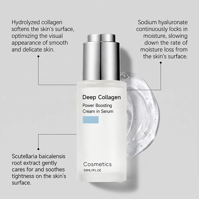 Multiple Plant Extract Collagen Skin Care Essence Scutellaria Root Extract Sodium Hyaluronate Long-term Water Locking Essence