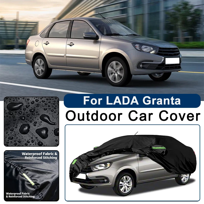 

Outdoor Car Cover Waterproof Dustproof UV Sun Protection, Full Car Protector Exterior Accessories For LADA Granta 2011-2026