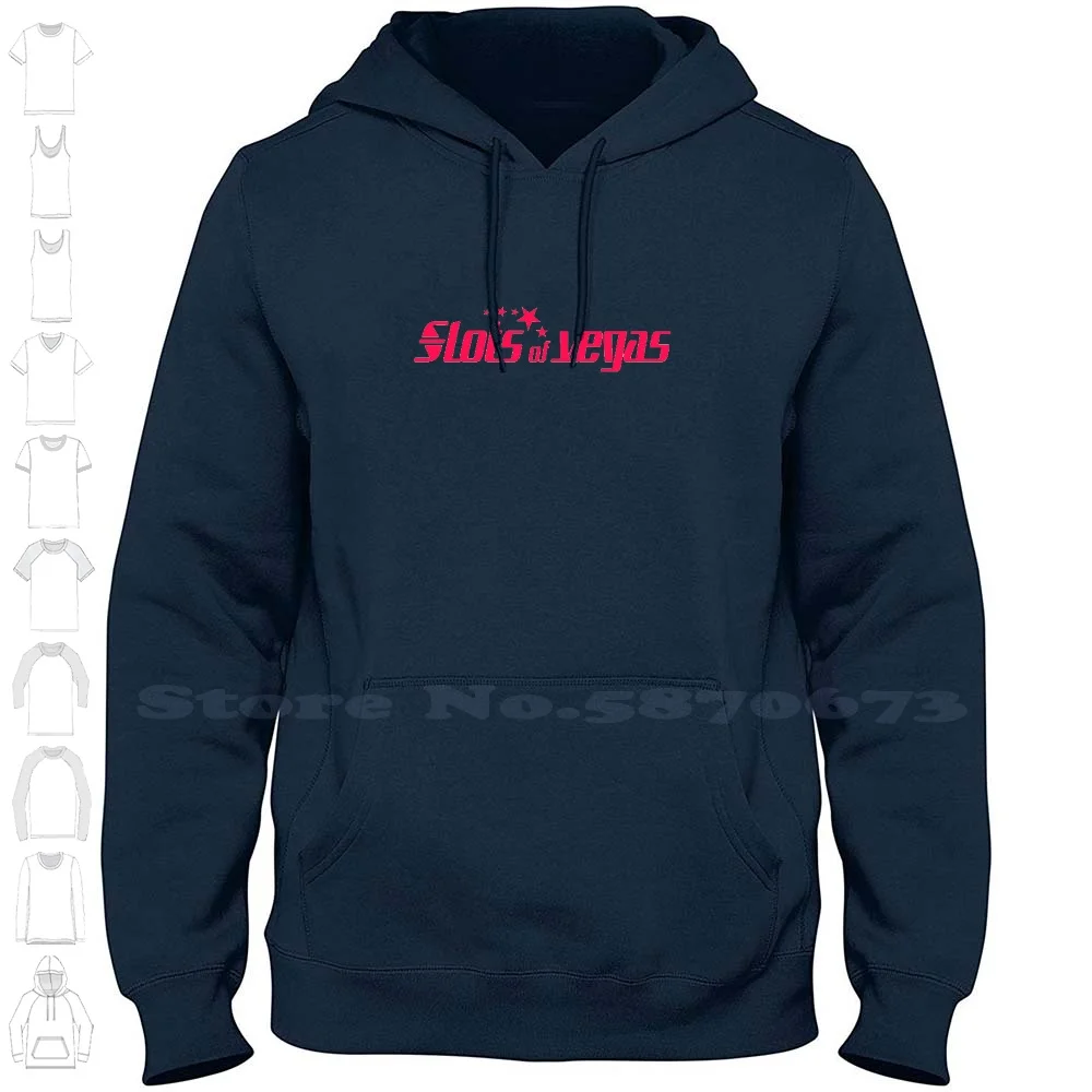 Slots of Vegas Casino Logo High-quality Hoodie 100% Cotton Sweatshirt