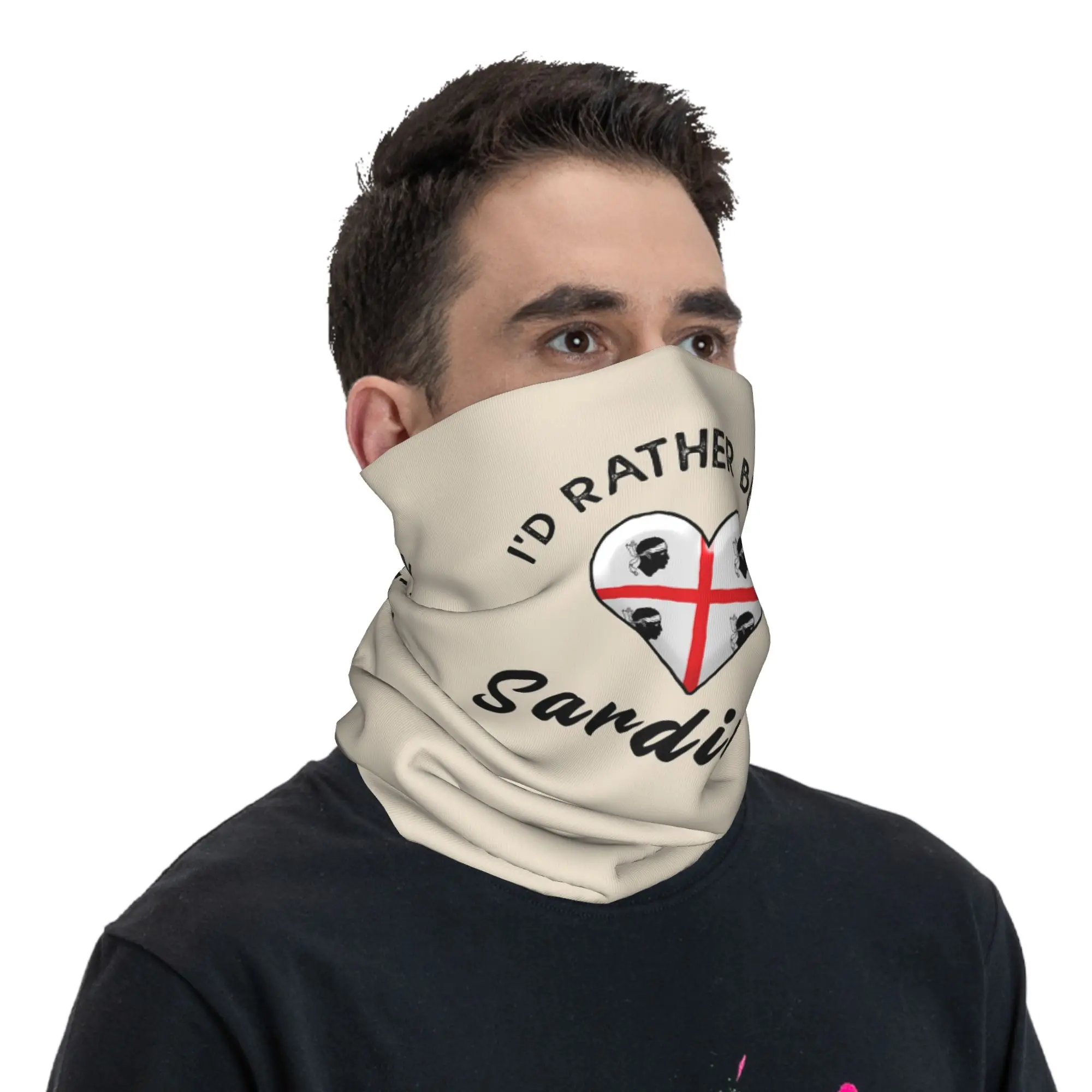 

Флаг Сардинии, Италия, Сардиния Маорса, бандана, гетры с принтом, волшебный шарф, головной убор для верховой езды для мужчин, женщин, взрослых, ветрозащитный