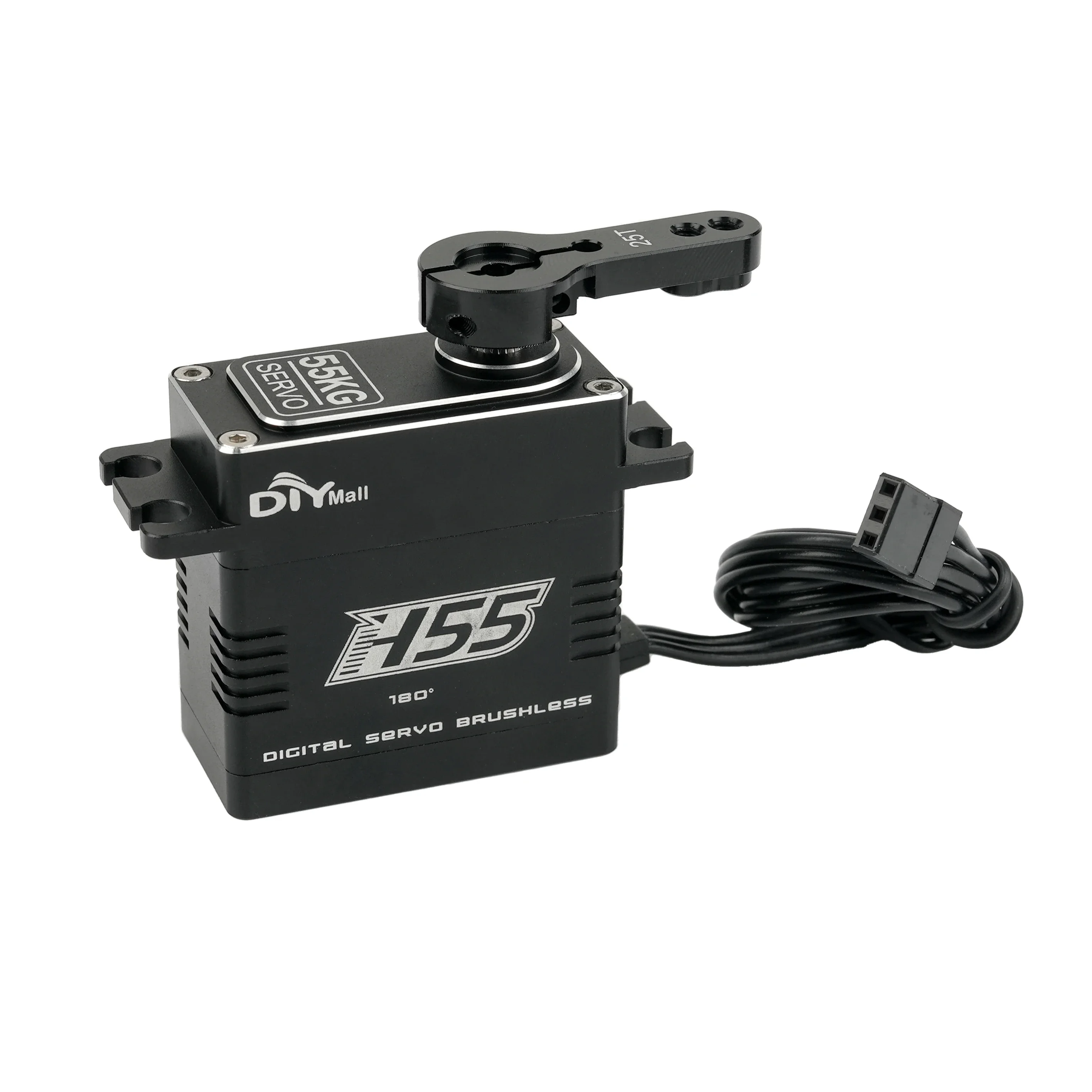 55kg PWM 디지털 서보 풀 바디 메탈 H55 브러시리스 모터 방수 서보 고토크 서보 (1/8 1/10 1/12 RC 자동차 로봇용)