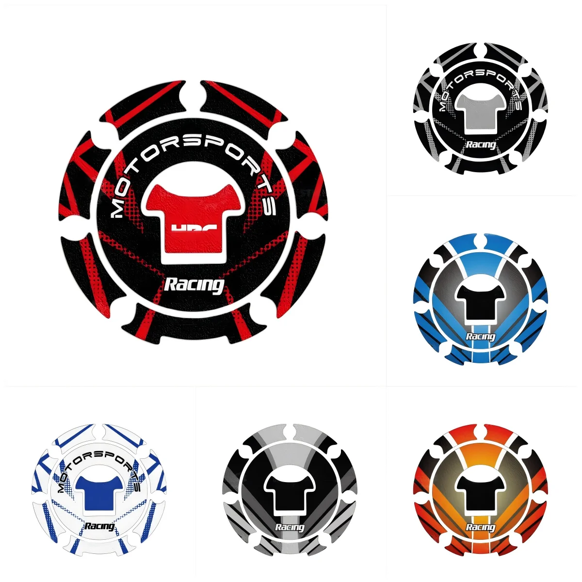 Matte Sticker Motorcycle Fuel Tank Cap Scratch Resistant Accessories Seven Holes Soft Rubber For HONDA CBR400R CB400F NX400 CB