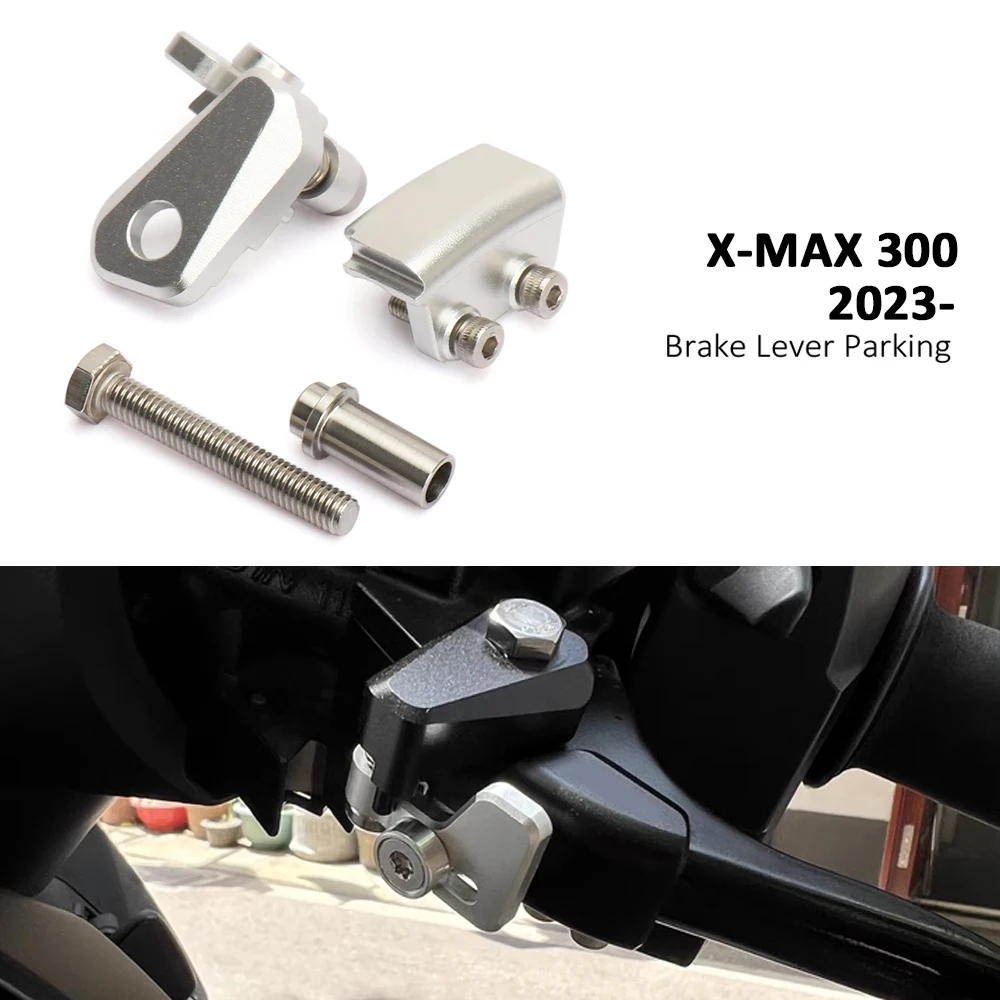 Motorcycle For YAMAHA X-MAX300 XMAX300 X-MAX XMAX 300 Brake Lever Lock Black/Silver Ramp Parking Lock Brake Switch Set 2023 2024