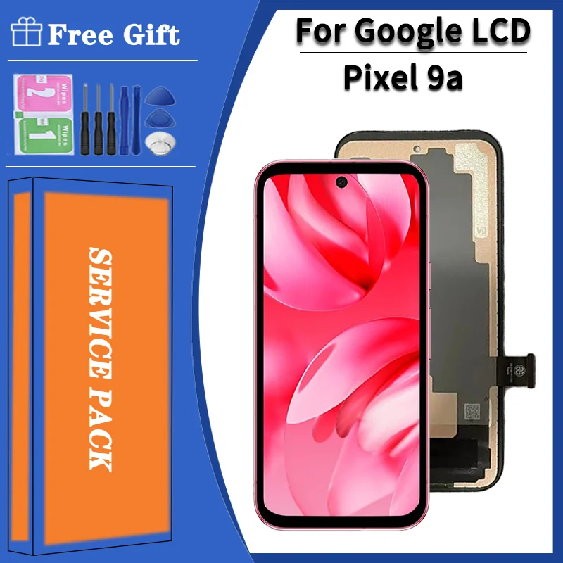6.3" TFT Screen For Google Pixel 9a LCD Display Screen Touch Digitizer Assembly GXQ96, GTF7P, G3Y12 LCD Replacement