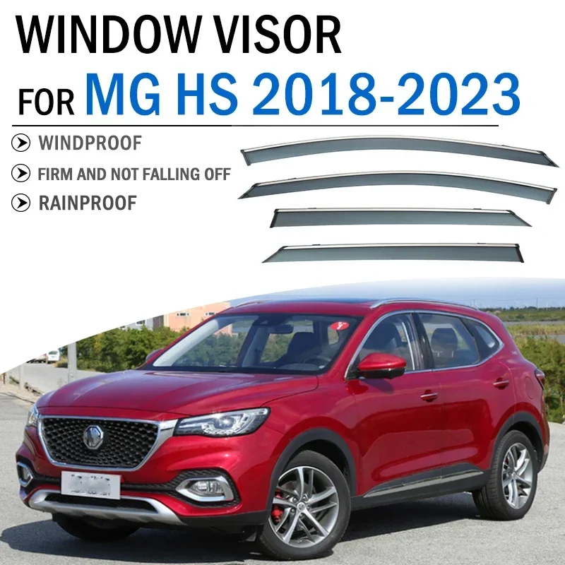 

FOR MG HS 2018 2019 2020 2021 2022 2023 Window Visor Deflector Visors Shade Sun Rain Guard Smoke Cover Shield Awning Trim