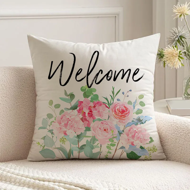 

flower pillowcase gift for Mother's Day pillow cases party decorations cover 45x45 cushions cover home decor 2025