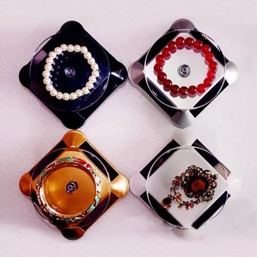 

Turntable Designed Solar Jewelry Display Stand Displaying Watches Phone Stand Rotating Table Solar Power Automatic 360 Degree