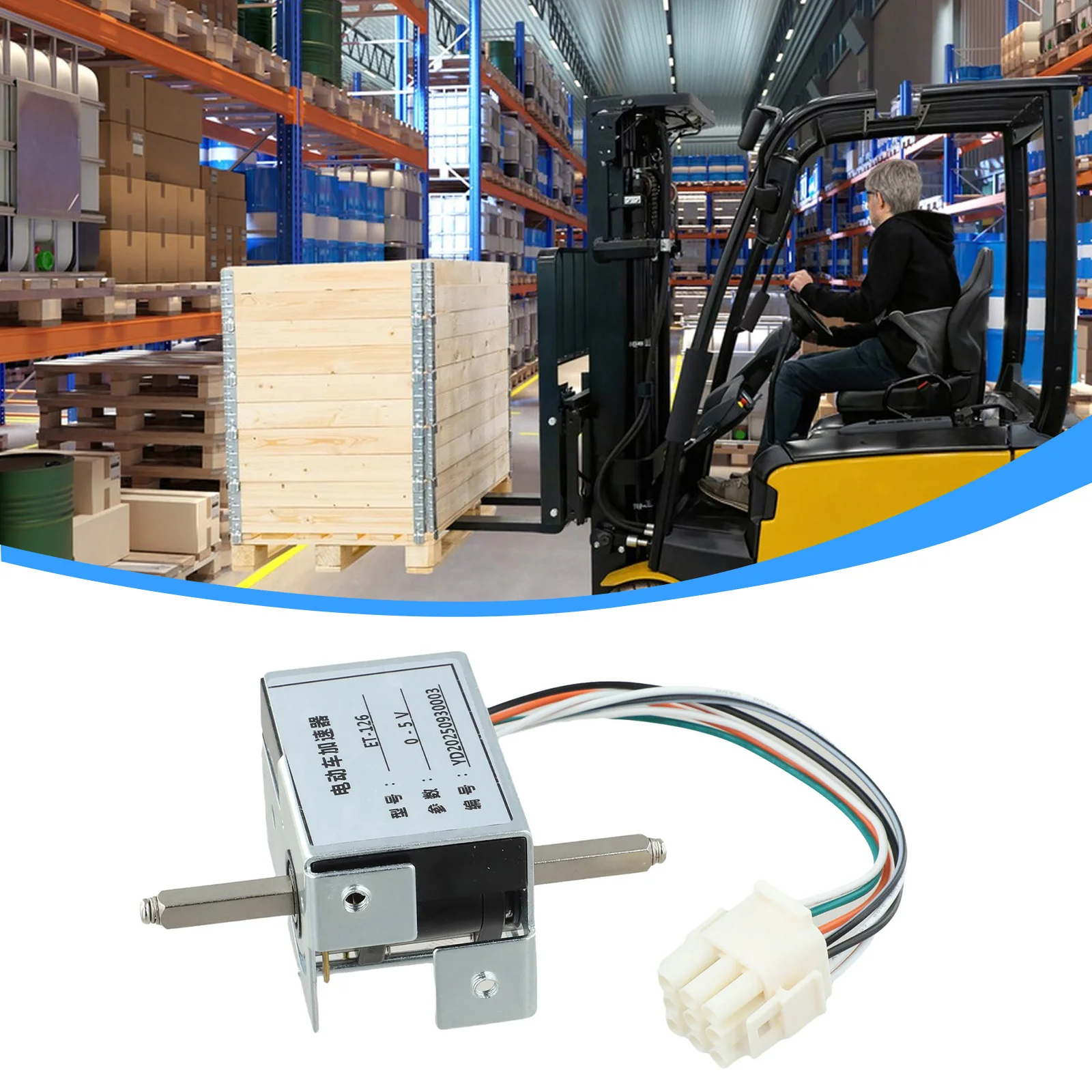 Vehicle Performance Part Car Component ET-126 Throttle Black 24-48V Pallet Truck Easy To Use Quick Installation