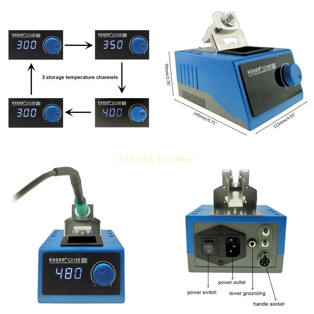 A2BE C210 Soldering Station Digital C210 Smart-Controller Auto-sleep Rapid Heating