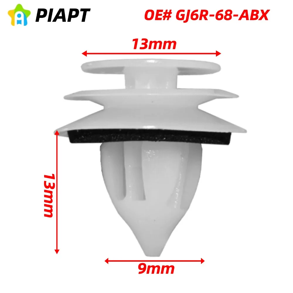 30 قطعة OE # GJ6R-68-ABX GJ6R68AB2 مقاطع تثبيت لوحة الباب لمازدا مياتا 3 5 6 CX-9 Speed6 #1