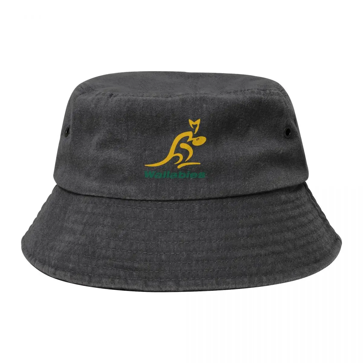 Australia Rugby Wallabies Żółty kapelusz typu Bucket Wallaby, kask, modny kapelusz Wild Ball Icon Boy Child Women\'s