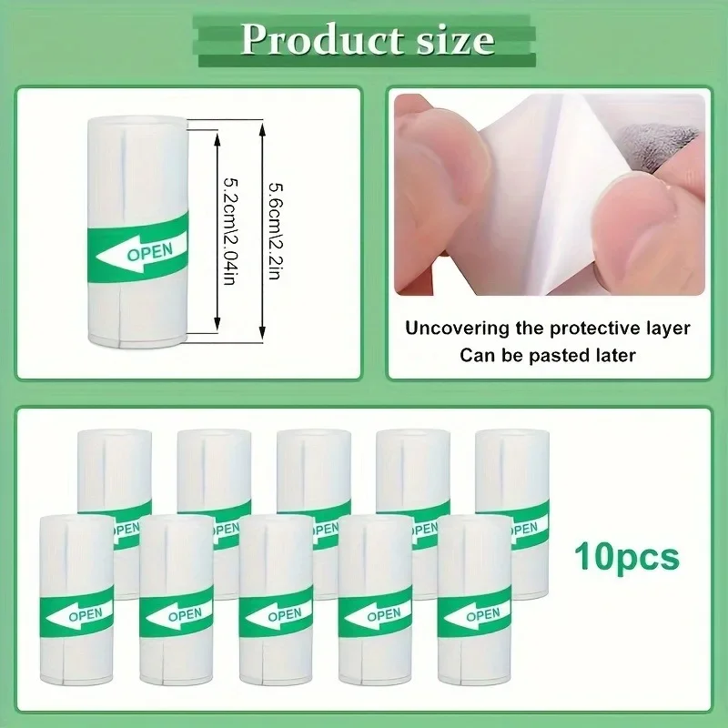 Papel autoadhesivo de 57x25MM, 5 rollos de Mini impresora, etiqueta adhesiva, impresora térmica de etiquetas, papel para cámara, papeles de impresión instantánea